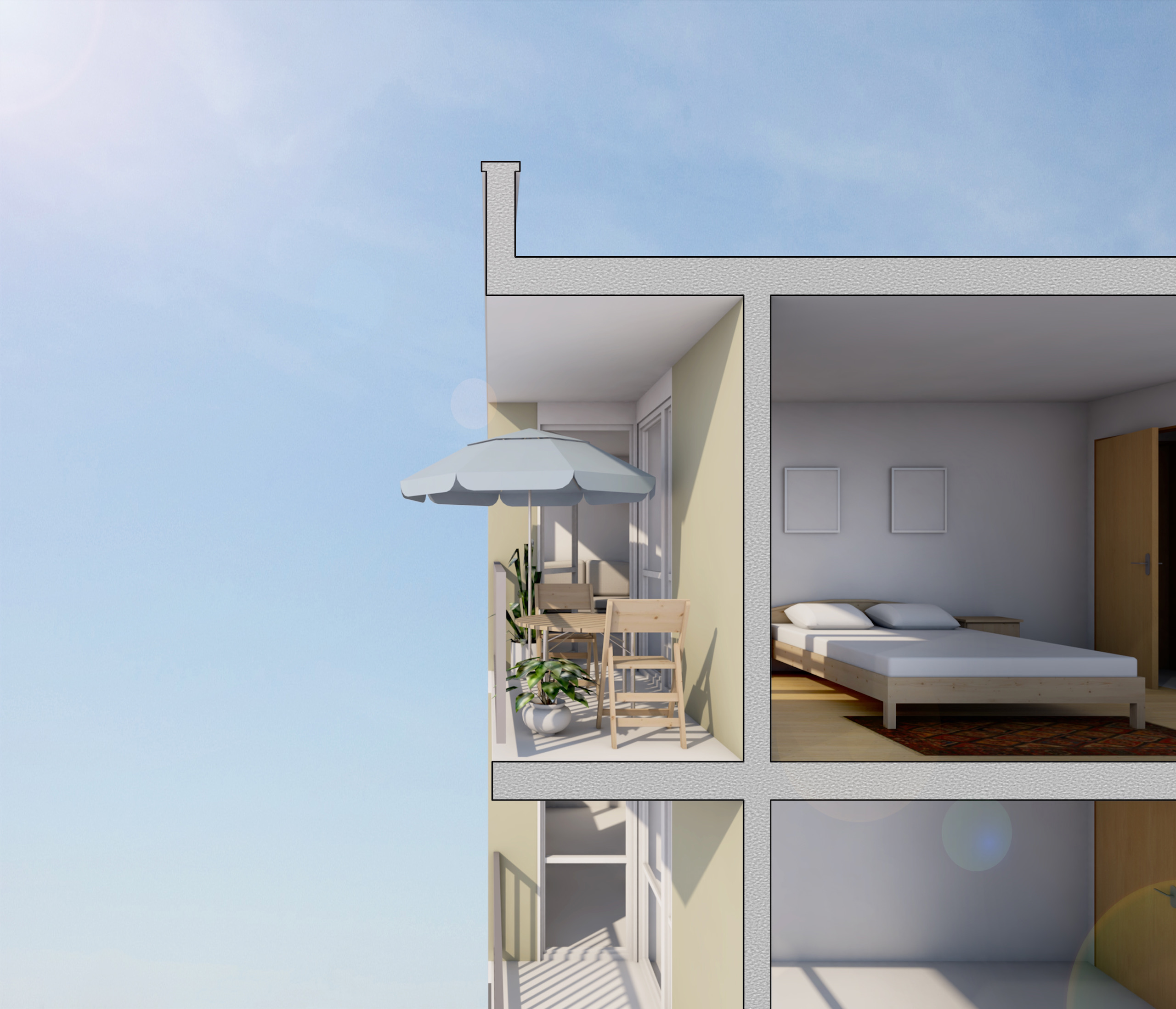 cuadra architectes Réhabilitation Logement