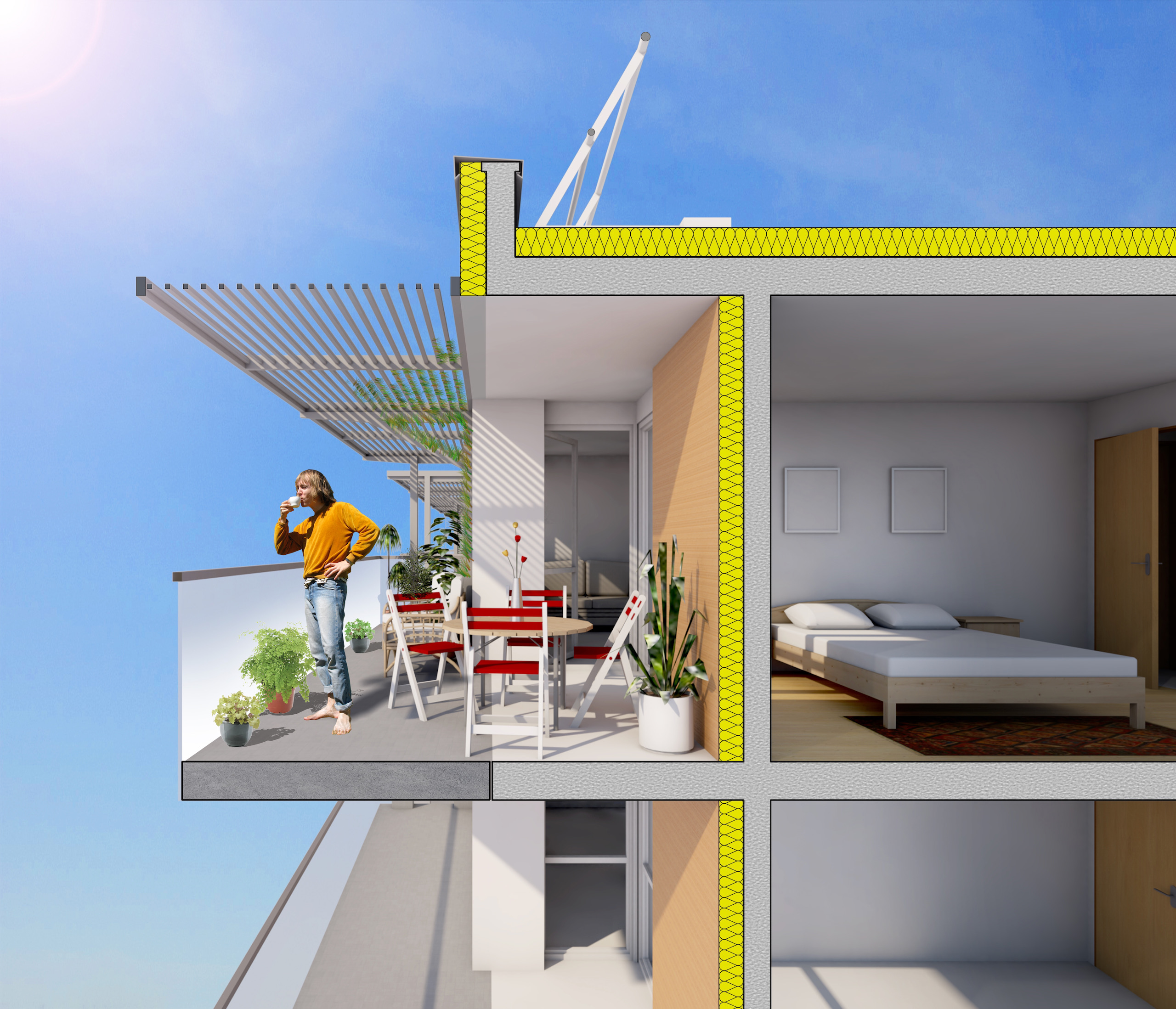 cuadra architectes Réhabilitation Logement